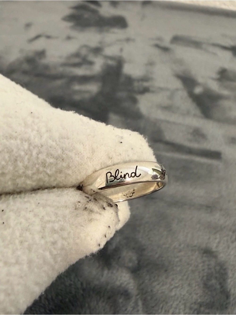 Brand New Gucci Blind for Love Sterling Silver 925 Ring Size 12 (US 6)